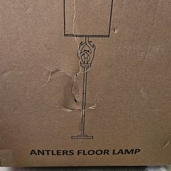  Scenokoy Antlers Style Metal Tray Floor Lamp