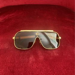 Gold Brown Gucci Sunglasses 