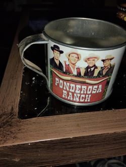Vintage Ponderosa Tin Cup