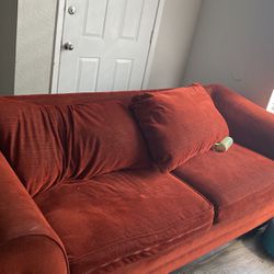 Red Lover Seat Couch 
