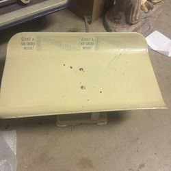 Vintage baby scale with weight