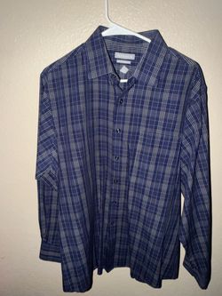 Van Heusen Men's Plaid Button-Down Shirt