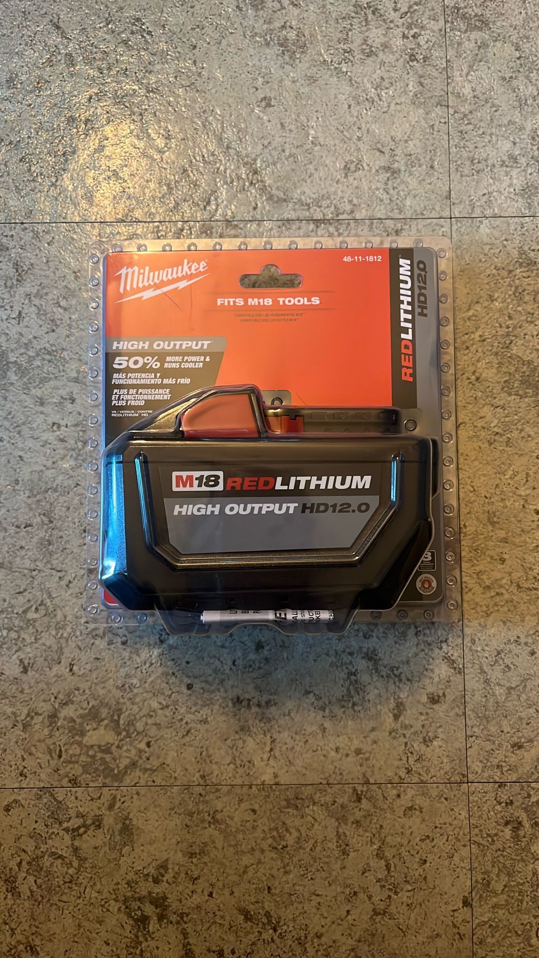 Milwaukee M18 Red Lithium High Output HD 12.0 Battery