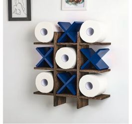 Tic Tac Toe Decoración de Pared de Baño