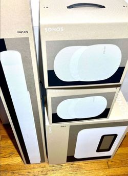 Sonos Home Theater (White) Bundle – Arc Ultra, 2xEra 300s, Sub 4 Brand New Brand New!!
