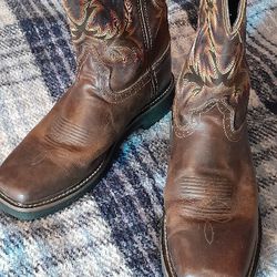 Men' Western Style Work Boots Sz 10.5