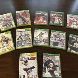  XBOX 360 and XBOX ONE GAMES