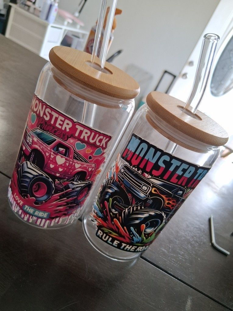 Monster Trucks Glasses