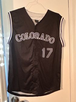 Coyote MLB Colorado Rockies Todd Helton #17 SGA Baseball Jersey