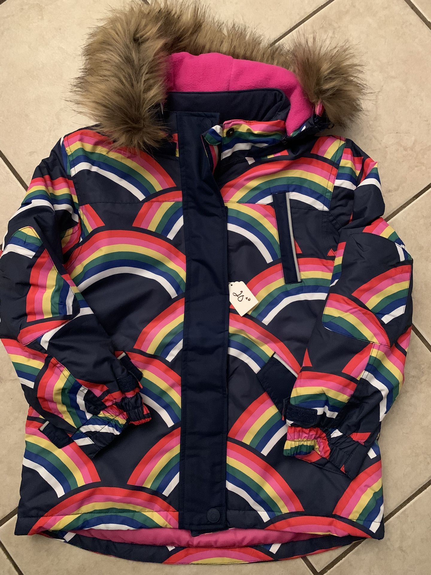 Boden Child Hooded Winter Coat Size 8-9 Year