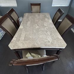 Marble Table And Chairs 