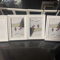 4 White frames