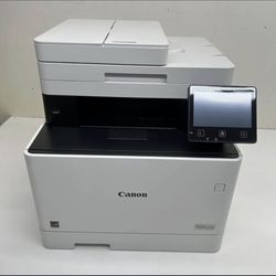 Canon imageCLASS MF741Cdw Wireless Color Laser AIO Printer-  LOW TONER  This is a used printer in great condition with a page count of 1,672 pages. Th