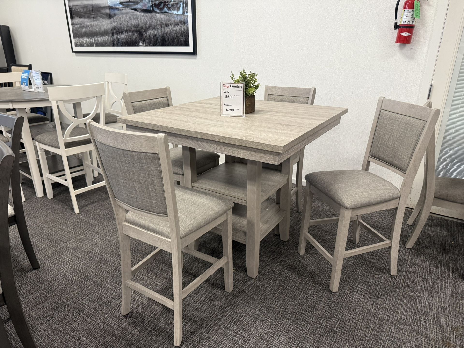 5pc Counter Height Dining Table Set - Free Delivery Promo