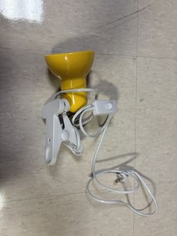 Yellow Clip On Lamp