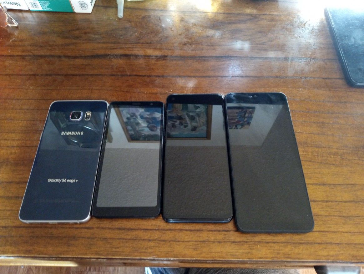 4 Cell Phones All Good Condition All Unlocked No Cracks All For The Price Of One Also I Have A iPhone