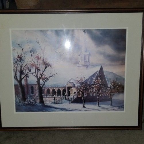 Snow Beautiful Print Signed and Numbered by Famous Artist. Mimi Jobe