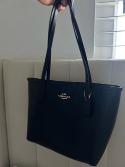 Coach city tote bag black mini
