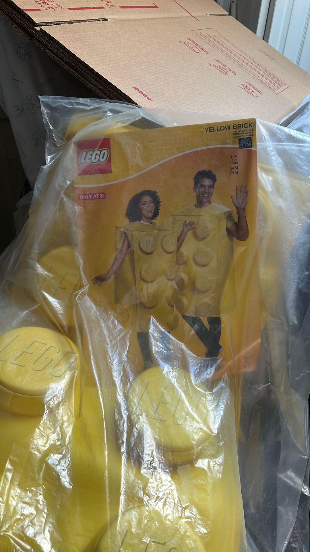 Halloween Adult Lego Yellow Brick Costume