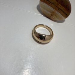 Gold Tone Modernist Ring