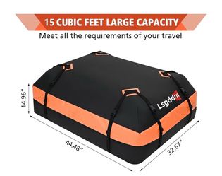 Roof Bag, Waterproof Soft Car Top Carrier Without Rack