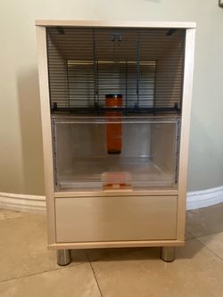 2 Story Hamster or Gerbil Cage / House / Cabinet with Storage by Omlet QUTE