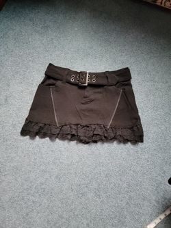 Love Tree Mini Black Skirt 