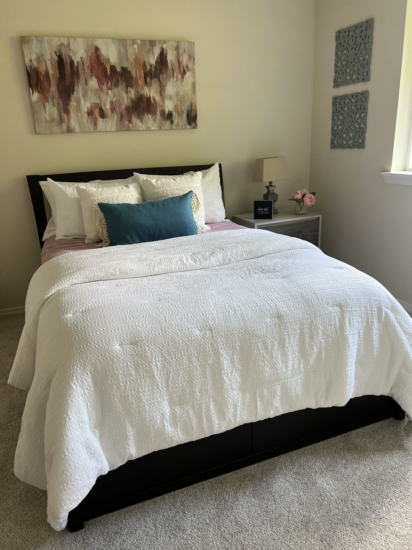 Solid Wood Full Size Bed Frame