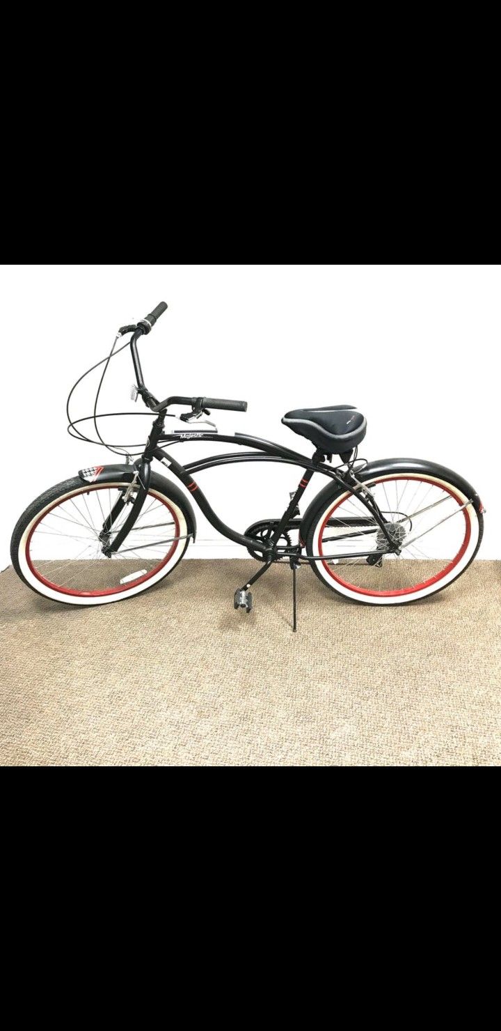 SCHWINN MAJESTIC 7 SPEED BEACH CRUISER BIKE (MENS)