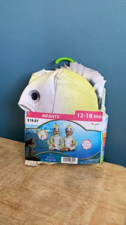 HALLOWEEN DISNEY THE LITTLE MERMAID FLOUNDER BABY INFANT SIZE 12-18 MONTHS COSTUME