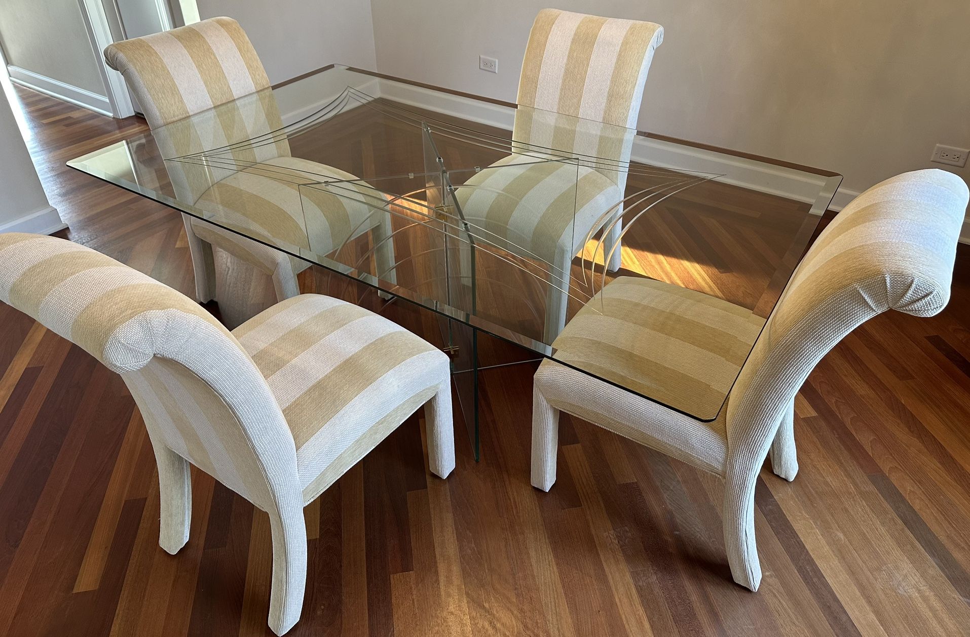 Glass Table And Chairs