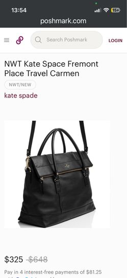 NWT Kate Space Fremont Place Travel Carmen