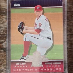 2010 Stephen Strasburg NATIONALS  TOPPS ALL-STAR FANFEST #WR6 (B-3665) ULTRA PRO SEALED.