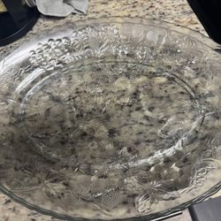 Glass Serving Trays (Set Of 2)