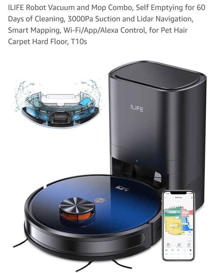 ILIFE self Emptying Vacuum/mop Roomba