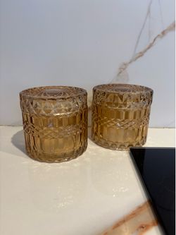 Adorable Glass containers with lids