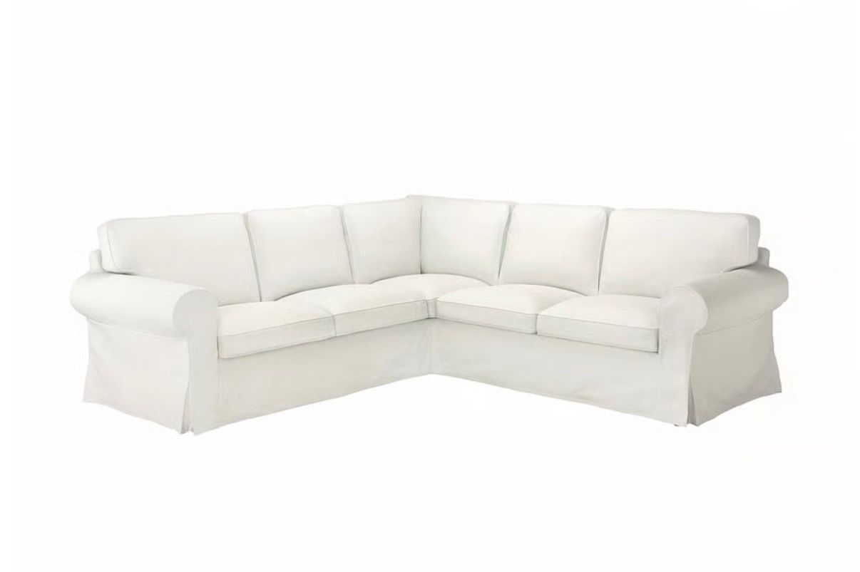 Brand New Uppland 4 Seat Corner Sectional Belkinge White