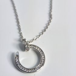 Nail Necklace Stainless Steel Gold Plated 