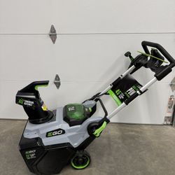 EGO POWER+ 56-volt 21-in Single-stage Push with auger assistance Battery Snow Blower battery and charger not included Model #SNT2120AP $659 plus tax a