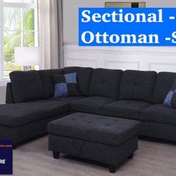 FREE DELIVERY🍀Brand New Sectional Sofa Couch 