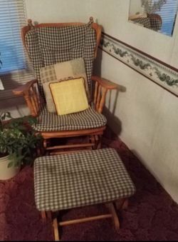 Glider Chair and Ottoman