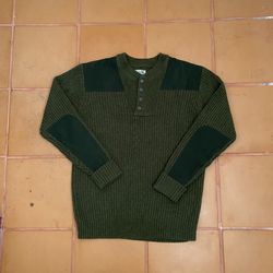 LL Bean Mens Commando Sweater Henley Loden Heather Size XXL Tall Merino Wool New with tag this style 