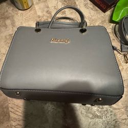 Ladies Fashion Purse/Bags/Tote Grey Leather  