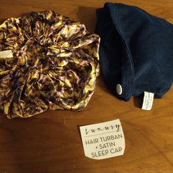 TruBeauty luxury hair turban & satin sleep cap