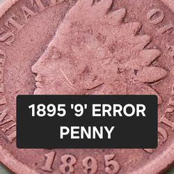 1895 Error indian head penny