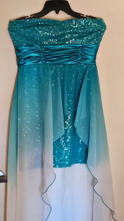 Blue & White Evening Dress