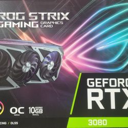 NVIDIA GeForce RTX 3080 ROG Strix V2 LHR Gaming Overclocked Triple-Fan 10GB GDDR6X PCIe 4.0 Graphics Card