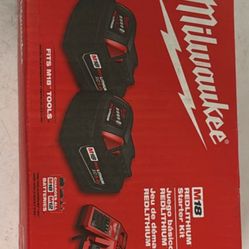 Milwaukee Red lithium XC 5.0 Batteries And Charger
