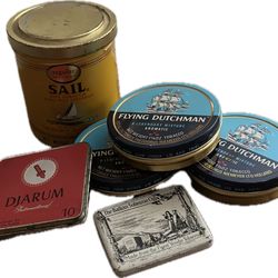 Maritime Nostalgia  Smoke Tins: A Curated Collection of Vintage Tobacco Tins -Free ship!