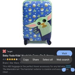 Yoda Suit Case On Wheels